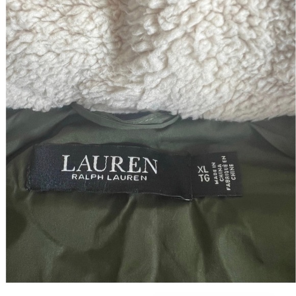 Lauren RALPH LAUREN FAUX FUR LINED HOODED DOWN PUFFER COAT STYLE # 24658 NWT - Picture 16 of 16